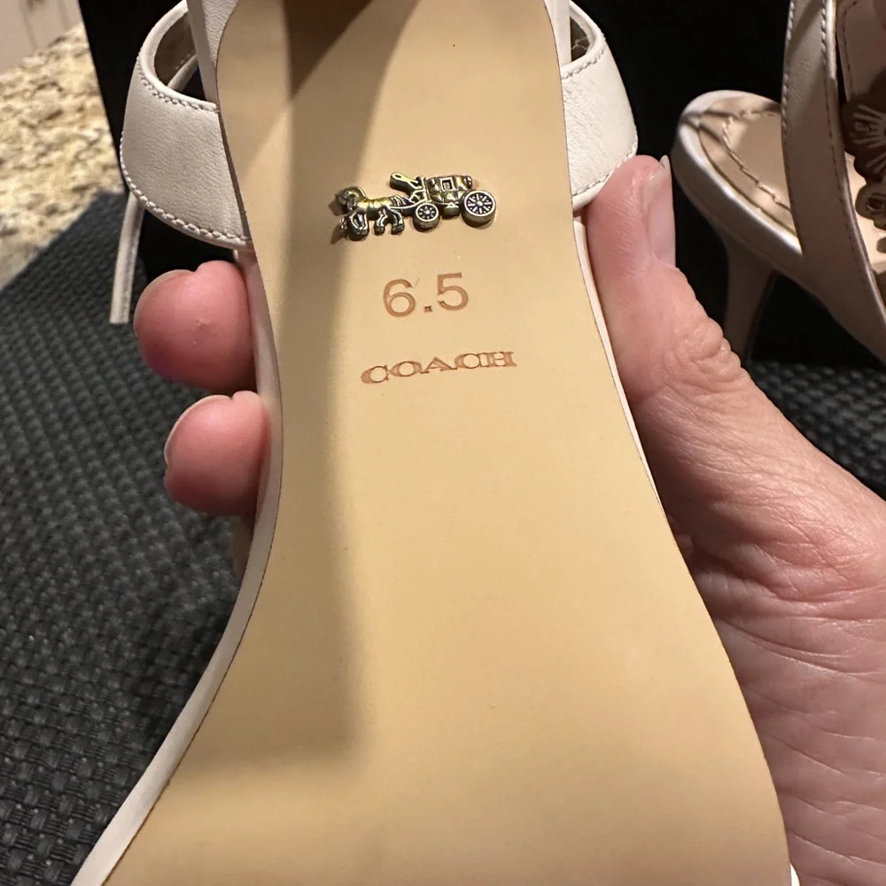 Coach High Heel Brodie Ankle strap sandal - Picture 4 of 5